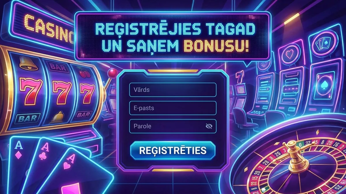 Reģistrēšanās ar bonusu